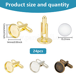 DIY Blank Dome Cufflinks Making Kit&nbsp;DIY-GO0001-40