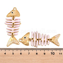 304 Stainless Steel Enamel Big Pendants&nbsp;STAS-Z202-07G-01