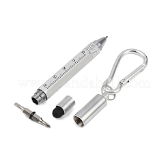 Aluminum Practical 6-in-1 Keychain Pen&nbsp;AJEW-R004-01P-08
