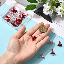 32Pcs 2 Colors Alloy Stud Earring Findings&nbsp;FIND-BBC0004-33