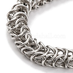 201 Stainless Steel Rope Chain Necklace&nbsp;NJEW-F222-27P