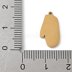 Christmas Themes 304 Stainless Steel Enamel Pendants&nbsp;LS-STAS-K312-04K-G