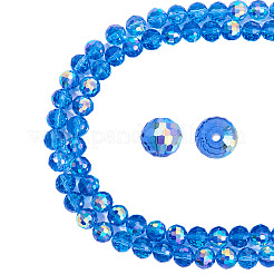 2 Strands Transparent Electroplate Glass Beads Strands&nbsp;EGLA-TA0001-74