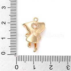 Brass with Glass Pendants&nbsp;KK-G483-05G
