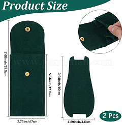 Rectangle Velvet Watch Storage Bag&nbsp;AJEW-CN0008-18A