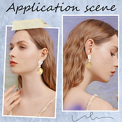 10Pcs Brass Oval Clip-on Earring Findings&nbsp;KK-BBC0010-20G