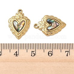 Natural Paua Shell Pendants&nbsp;STAS-G397-25G-02