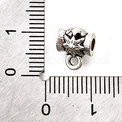 Tibetan Style Alloy Tube Bails&nbsp;TIBE-L008-45AS