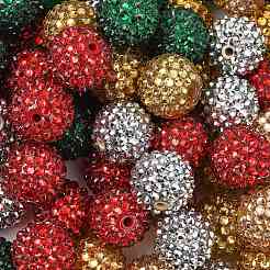 Christmas Theme Resin Rhinestone Beads&nbsp;RESI-L049-01