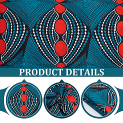 Plain Geometric Printed Polyester Fabric&nbsp;DIY-WH0430-584B