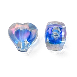 UV Plating Rainbow Iridescent Acrylic Beads&nbsp;OACR-F004-05I