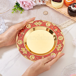 1Pc Iron Flat Round Display Panel for Fragrance Activity&nbsp;AJEW-MB0001-13B
