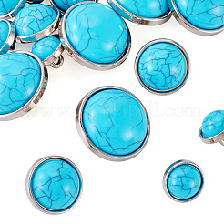 15Pcs 3 Styles 1-Hole Resin Shank Buttons&nbsp;BUTT-TA0001-56