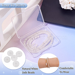 1 Strand Natural White Jade Beads Strands&nbsp;G-TA0002-79