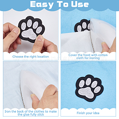 30Pcs Paw Print Embroidered Cloth Patch&nbsp;PATC-MA0001-59