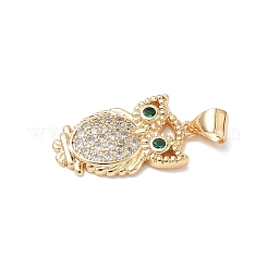 Brass Micro Pave Cubic Zirconia Pendants&nbsp;KK-L254-03G