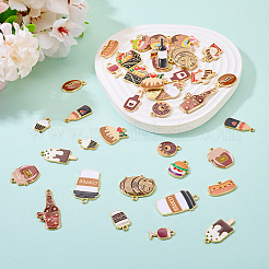42Pcs 21 Styles Alloy Enamel Pendants&nbsp;ENAM-TA0003-87