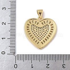 Brass Micro Pave Cubic Zirconia Pendants&nbsp;KK-H079-06G-03