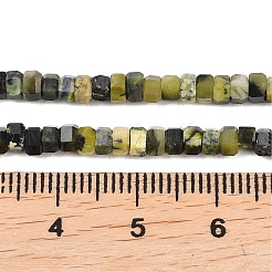 Natural Yellow Turquoise(Jasper) Beads Strands&nbsp;G-G345-C10-2x4mm
