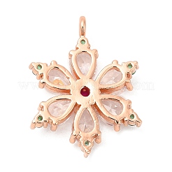 Rack Plating Brass Pave Cubic Zirconia Pendants&nbsp;KK-R150-14