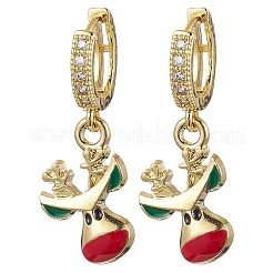 Alloy Enamel Hoop Earrings&nbsp;EJEW-JE06159-02