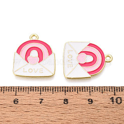 Valentine's Day Alloy Enamel Pendants&nbsp;ENAM-T023-15B