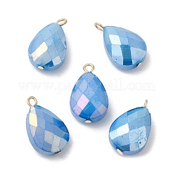 Imitation Jade Glass Pendants&nbsp;KK-Q777-02G-02