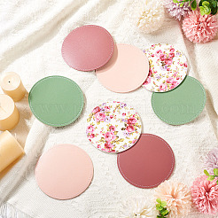 Magibead 8Pcs 4 Styles PU Leather Cup Mats&nbsp;AJEW-MB0001-09B