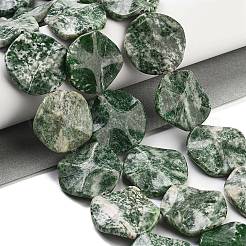 Natural Green Spot Jasper Beads Strands&nbsp;G-Z061-B08-02