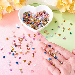 250Pcs Metallic Colours Glass Seed Beads&nbsp;EGLA-TA0013-76