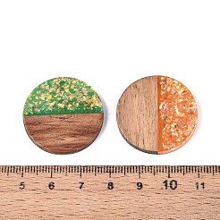 Opaque Resin and Walnut Wood Pendants&nbsp;RESI-T060-12B