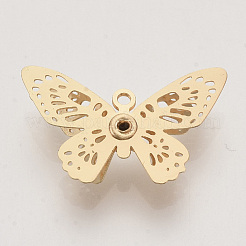 Brass Filigree Pendants&nbsp;X-KK-R082-07LG