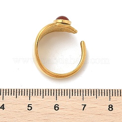 Natural Gemstone Finger Rings&nbsp;RJEW-K290-10G