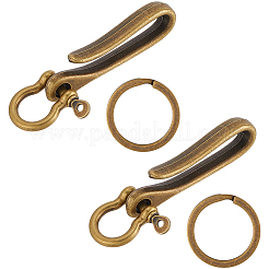 Tibetan Style 2Pcs Alloy Hook Clasps&nbsp;FIND-SC0016-52