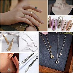 DIY 304 Stainless Steel Cable Chain Necklaces Making Kits&nbsp;DIY-UN0002-44G