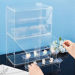 2-Layer 3-Tier Acrylic Minifigures Display Case&nbsp;ODIS-WH0038-49