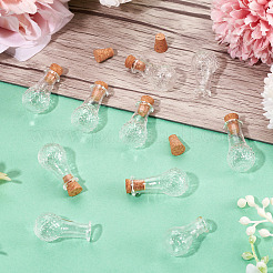 10Pcs Clear Glass Wishing Bottles&nbsp;AJEW-TA0002-85A