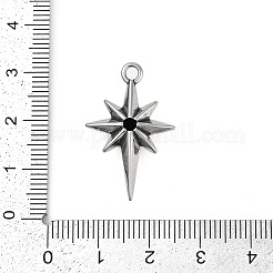 316 Surgical Stainless Steel Micro Pave Cubic Zirconia Pendants&nbsp;STAS-G349-01AS-01