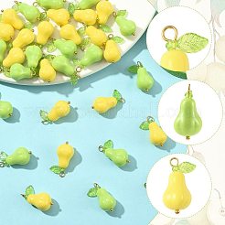 36Pcs 2 Colors Acrylic Gourd Pendants&nbsp;PALLOY-FS00068
