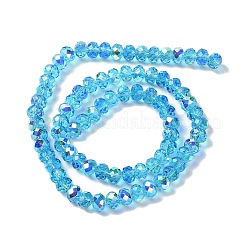 AB Color Plated Transparent Electroplate Beads Strands&nbsp;X-EGLA-H104-06H