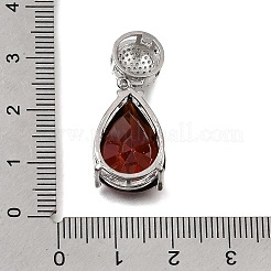 Brass Pave Cubic Zirconia Pendants&nbsp;KK-N290-33P-01