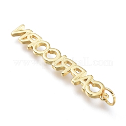 Brass Pendants&nbsp;ZIRC-I048-15G-01
