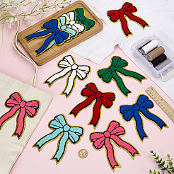 12Pcs 6 Colors Polyester Computerized Embroidery Cloth Iron on/Sew on Patches&nbsp;PATC-FG0003-05