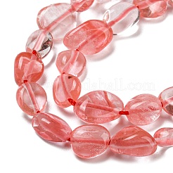 Cherry Quartz Glass Beads Strands&nbsp;LS-G-P497-01A-10