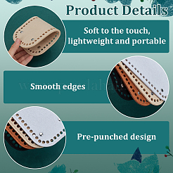 8Pcs 4 Colors Rectangle Felt Bag Bottom&nbsp;FIND-PH0024-17A