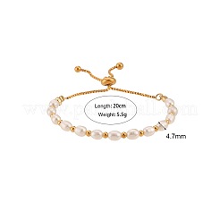 Adjustable 304 Stainless Steel Box Chain Slider Bracelets&nbsp;JL7679