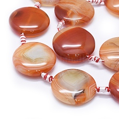 Natural Banded Agate/Striped Agate Beads Strands&nbsp;G-I245-42B-01