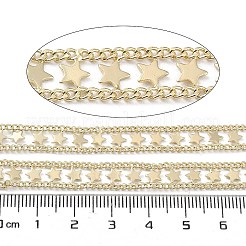 Rack Plating Brass Curb Chains&nbsp;CHC-F018-07G-03