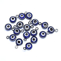 Handmade Evil Eye Lampwork Charms&nbsp;KK-F764-13B-04