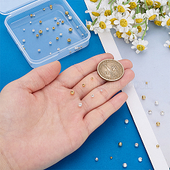 60Pcs 6 Styles 925 Sterling Silver Round Beads&nbsp;STER-PH0004-54